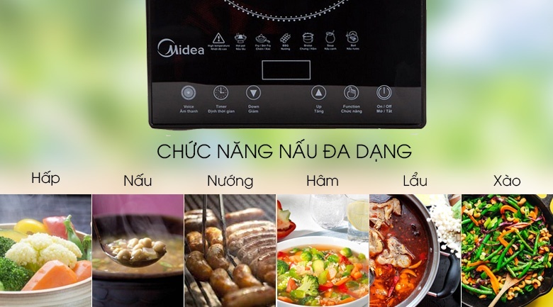 Bếp hồng ngoại Midea MIR-T2013DA 2100 W