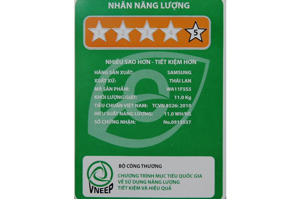 Máy giặt 11 Kg Samsung WA11F5S5QWA/SV lồng đứng