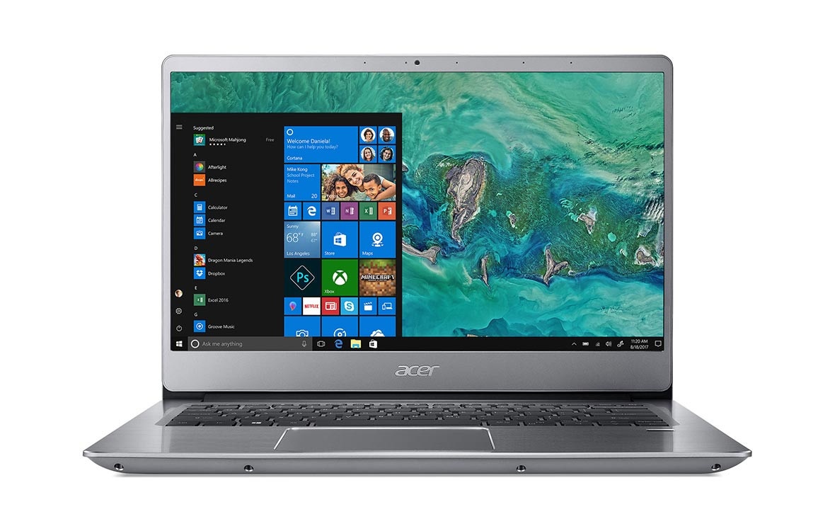 Laptop Acer Swift SF314-54-869S (NX.GXZSV.003) windows 10