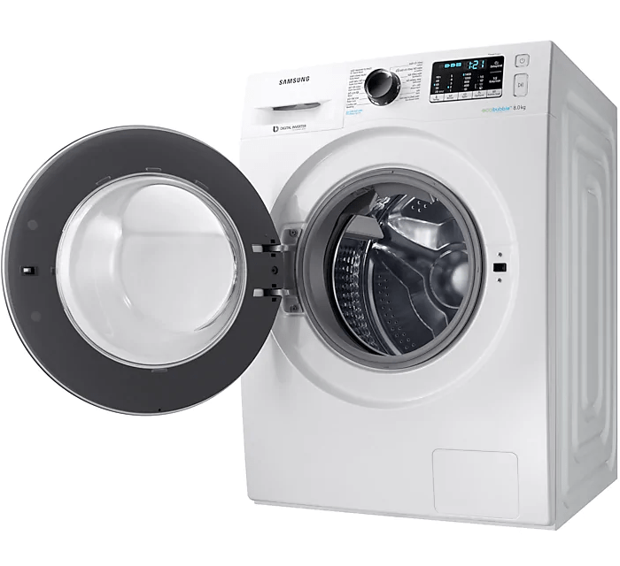 Máy giặt 8 Kg Samsung WW80J54E0BW/SV hơi nước