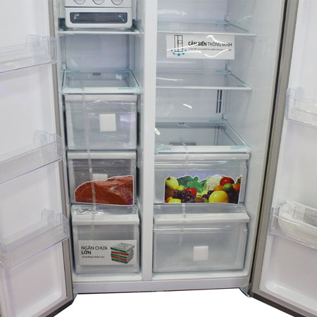 Tủ lạnh Side by Side Samsung RS552NRUA9M/SV - 548 Lít