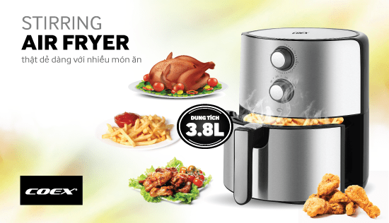 Nồi chiên không dầu 3.8L Coex AFC-3105
