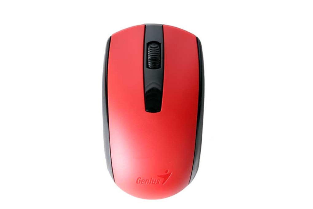 Chuột không dây pin sạc Genius ECO 8100 màu đỏ