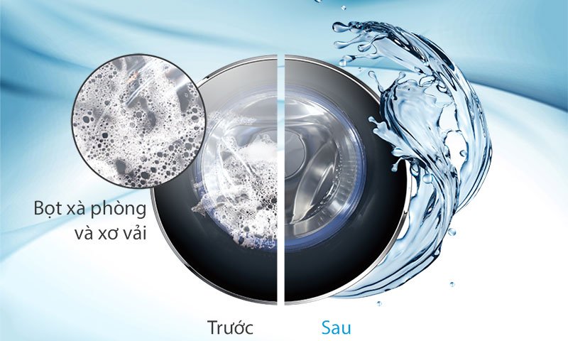 Máy giặt AQUA lồng ngang 8.5kg AQD-D850E.N