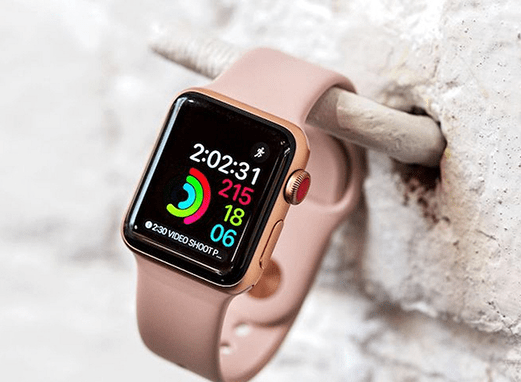 Apple Watch Series 3 42mm Gold Aluminum Case with Pink Sand Sport Band MQL22 (GPS)