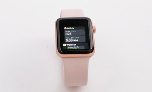 Apple Watch Series 3 42mm Gold Aluminum Case with Pink Sand Sport Band MQL22 (GPS)