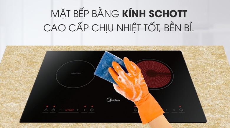 Bếp điện từ hồng ngoại đôi Midea MC-IHD361 3200W
