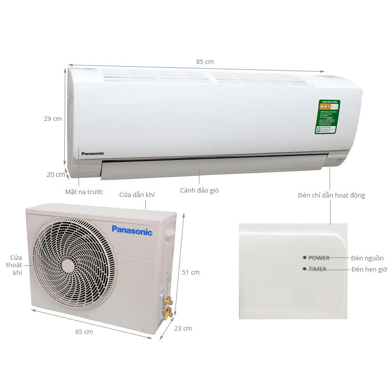 Điều hòa 1 chiều Panasonic N9SKH-8 9.000 BTU