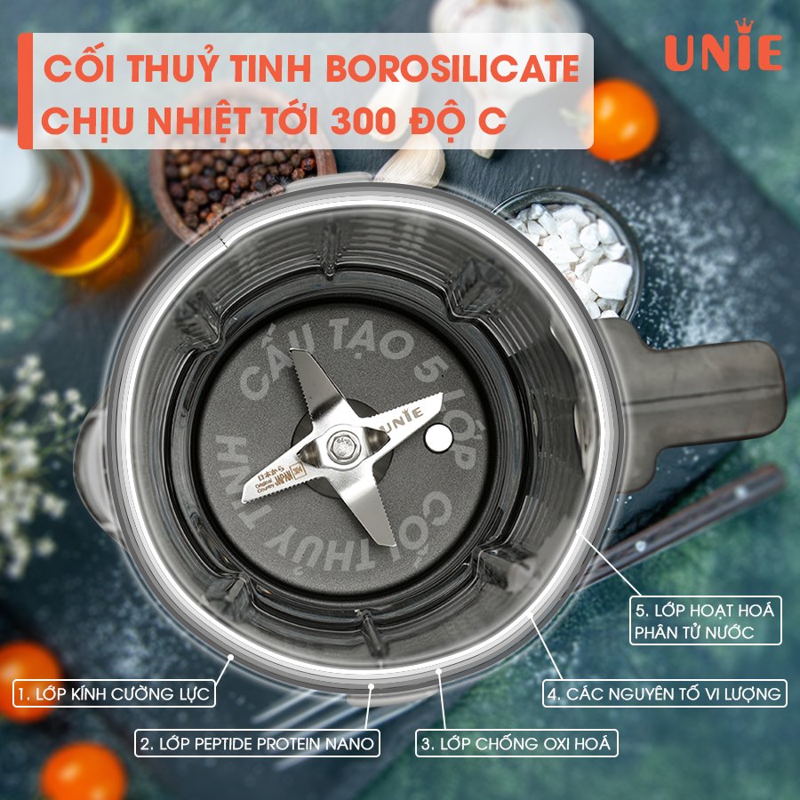 Máy làm sữa hạt UNIE V8S