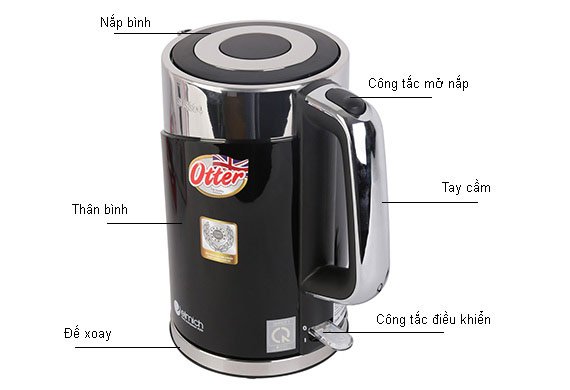 Ấm siêu tốc 1.7 Lít Elmich KEE-0216 1850W