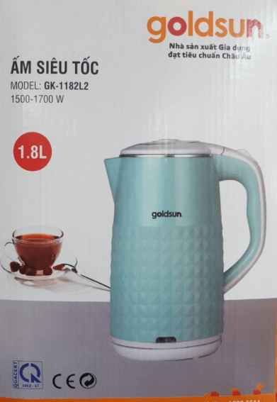 Ấm siêu tốc 1.8 Lít Goldsun GK-1182L2 1700W