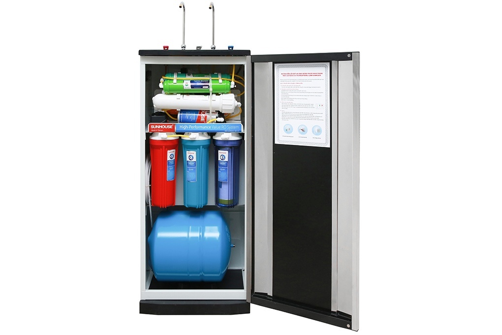 Máy lọc nước nóng lạnh 10 lõi Sunhouse SHR76210CK