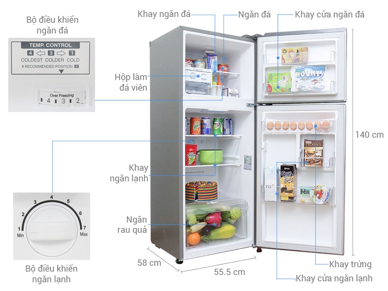 Tủ lạnh LG GN-L205BS - 205 Lít Smart Inverter