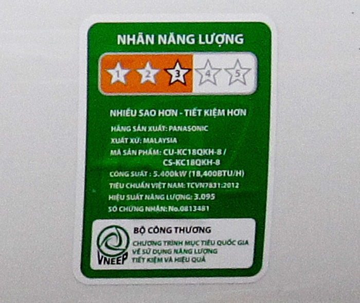 Điều hòa 1 chiều Panasonic KC18QKH-8 - 18.000BTU