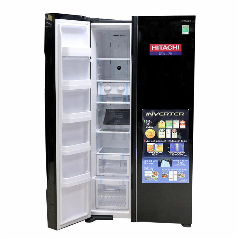 TỦ LẠNH SBS HITACHI R-S700PGV2 (GBK) - 605 Lít (Đen)