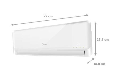 Điều hòa 2 chiều Midea MS11D1-09HR/MS11D1A-09HR - 9000BTU