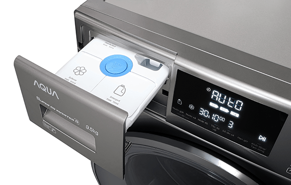 Máy giặt AQUA lồng ngang 9.5kg AQD-DD950E.S