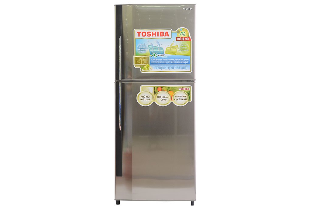 Tủ lạnh 207 Lít Toshiba S21VUB(TS), 2 cánh, ngăn đá trên, màu inox