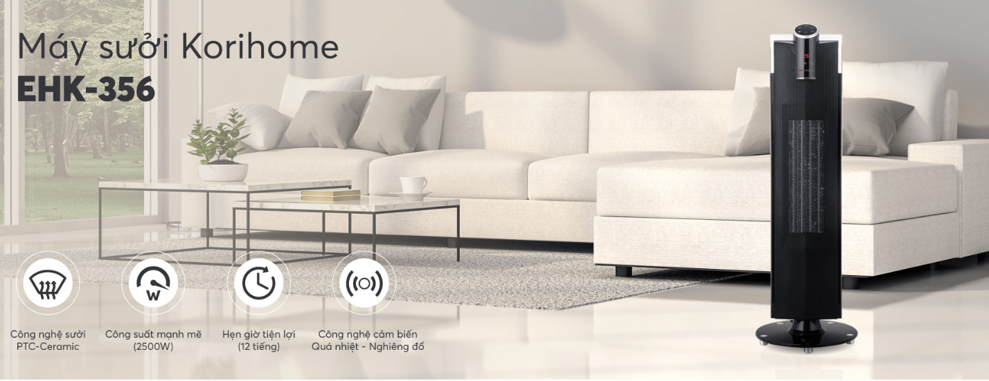 Máy sưởi tháp Korihome EHK-356 2500W