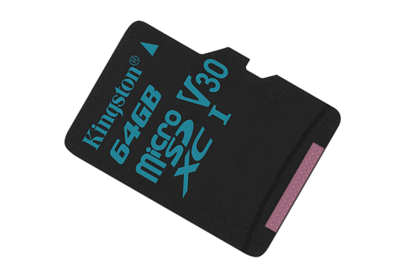 Thẻ nhớ Kingston 64GB microSDXC Canvas Go 90R/45W U3 UHS-I V30 Card + SD Adapter_SDCG2/64GB