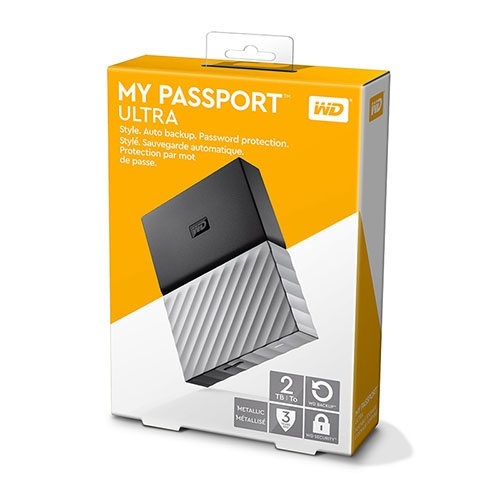 HDD WD My Passport Ultra 2TB 2.5 Đen xám -WDBFKT0020BGY-WESN