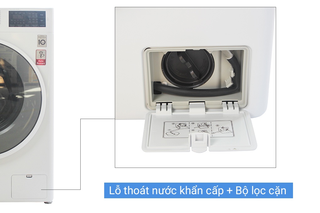 Máy giặt 8Kg LG FC1408S4W.ABWPEVN
