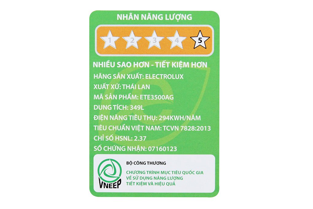 Tủ lạnh Electrolux ETE3500AG-RVN - 350 Lít