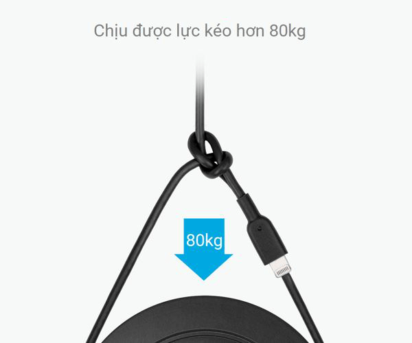 Cáp Lightning Anker Powerline II - Dài 0.9m - A8432