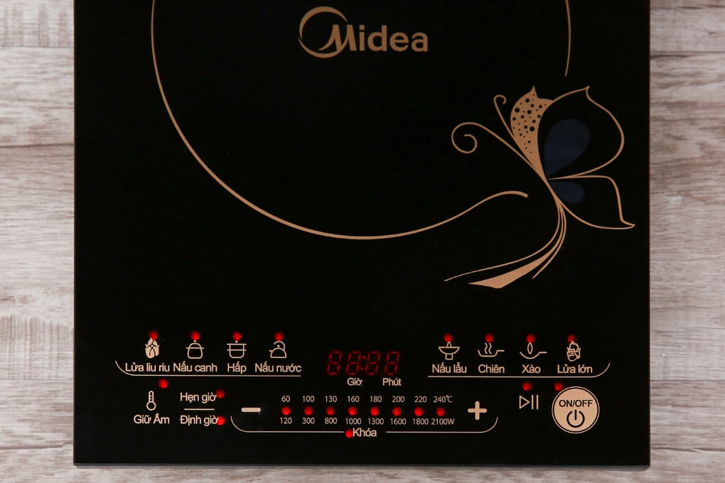 Bếp điện từ cảm ứng cao cấp Midea MI-T2117DE 2100W