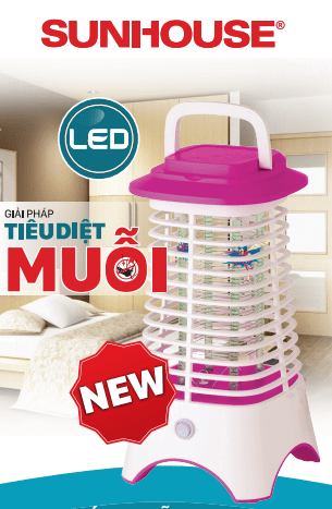 Đèn diệt côn trùng Sunhouse SHE-MK01.P màu hồng
