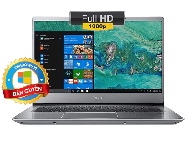 Laptop Acer Swift SF314-54-869S (NX.GXZSV.003) windows 10