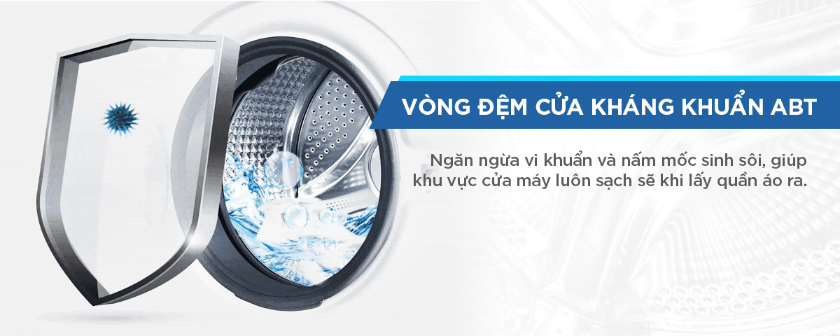 Máy giặt AQUA lồng ngang 8.5kg AQD-D850E.N