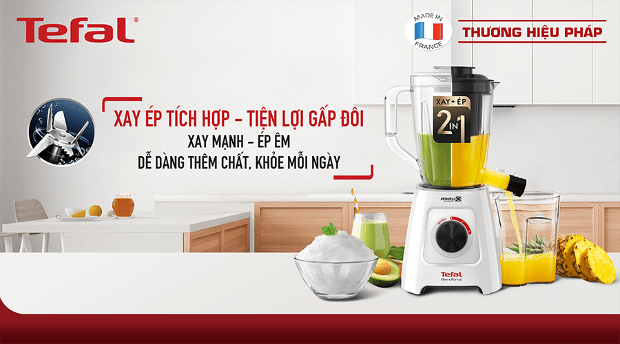 Máy xay đa năng 2 cối Tefal BL42S166