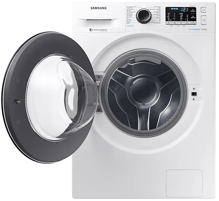 Máy giặt 8 Kg Samsung WW80J54E0BW/SV hơi nước