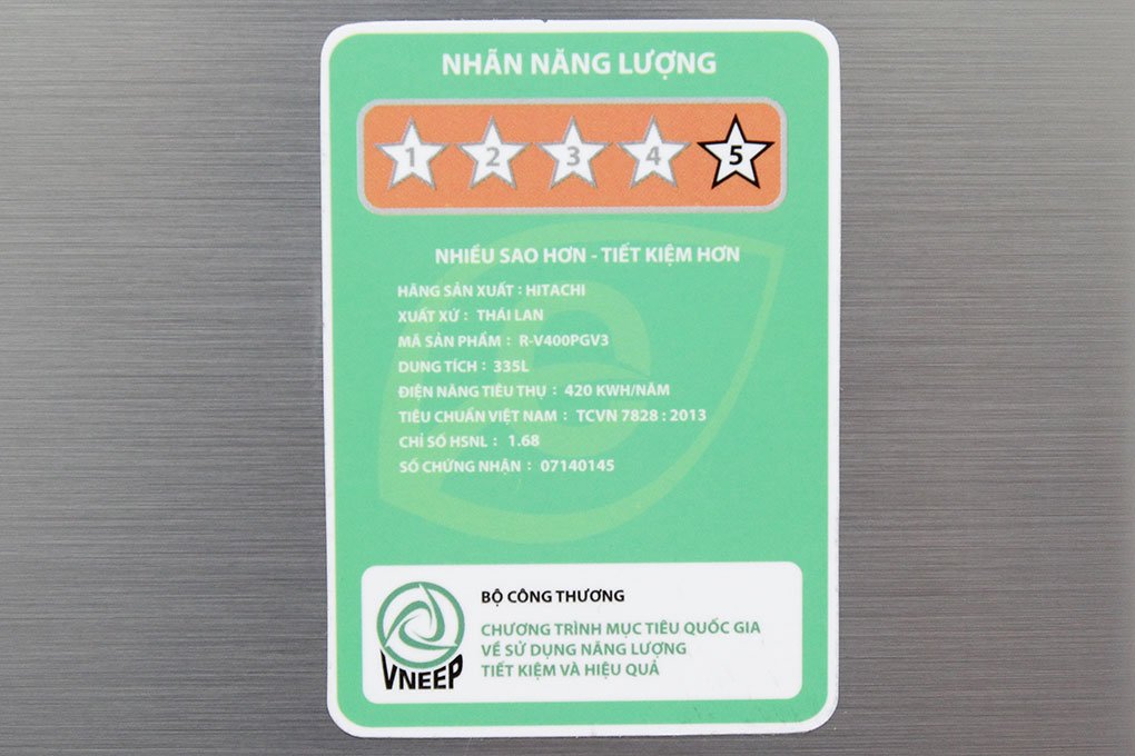 Tủ lạnh Hitachi V440PGV3 (INX) - 365 Lít Inverter