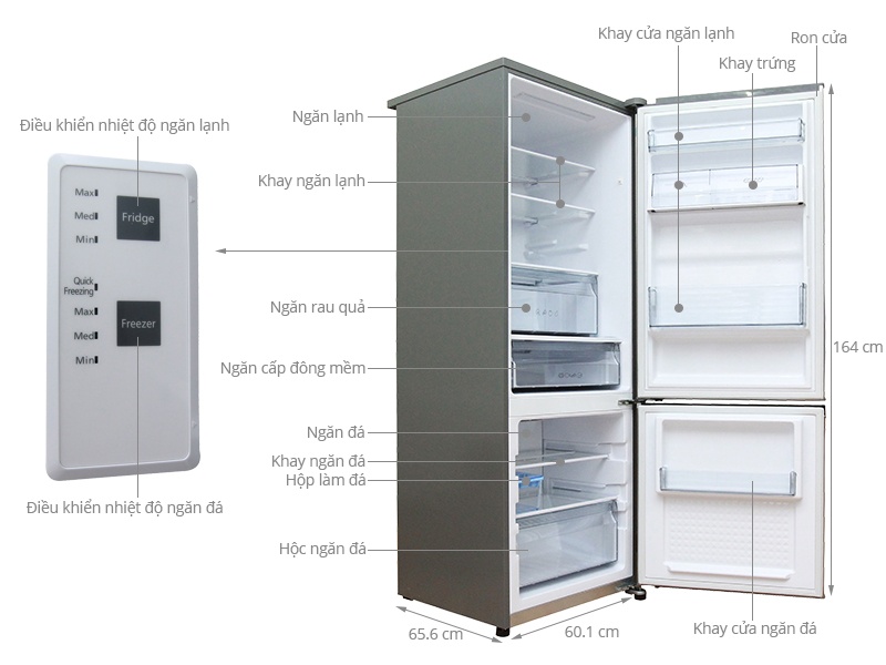 Tủ lạnh Panasonic NR-BV328QSVN - 290 Lít Cấp đông mềm