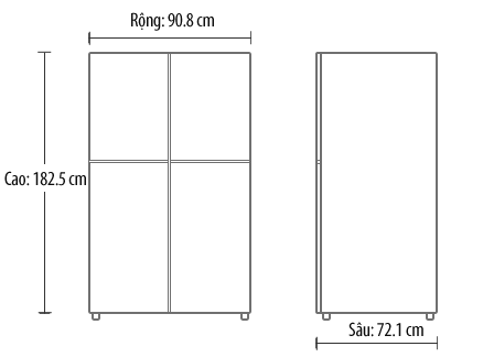Tủ lạnh SBS Samsung RS58K6667SL/SV 620 Lít