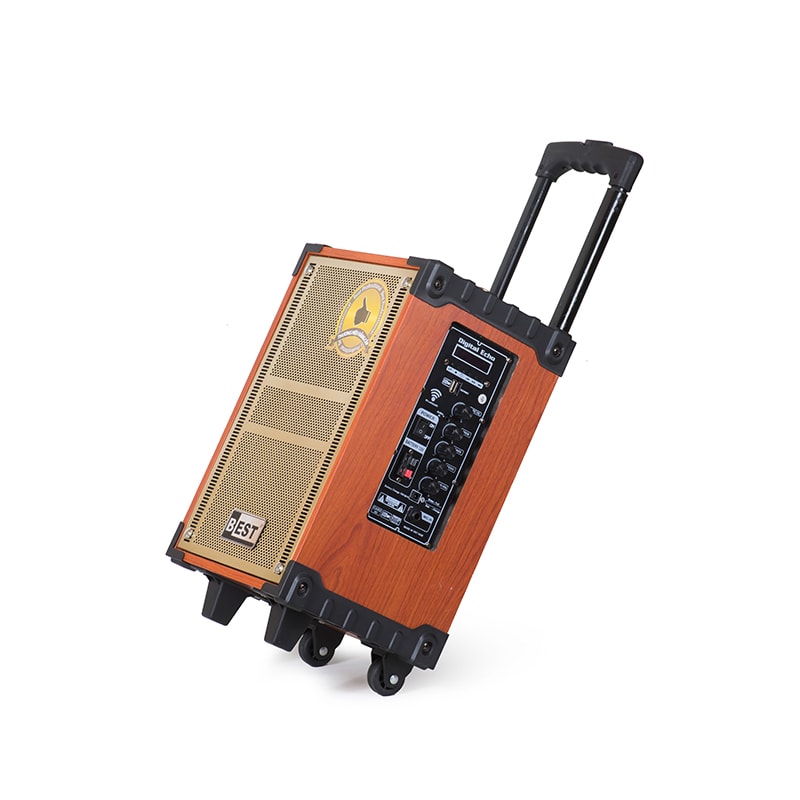 Loa kéo Best vỏ kim loại (kèm 2 micro ko dây) 150W Bass 20cm ND-150B20 Metal