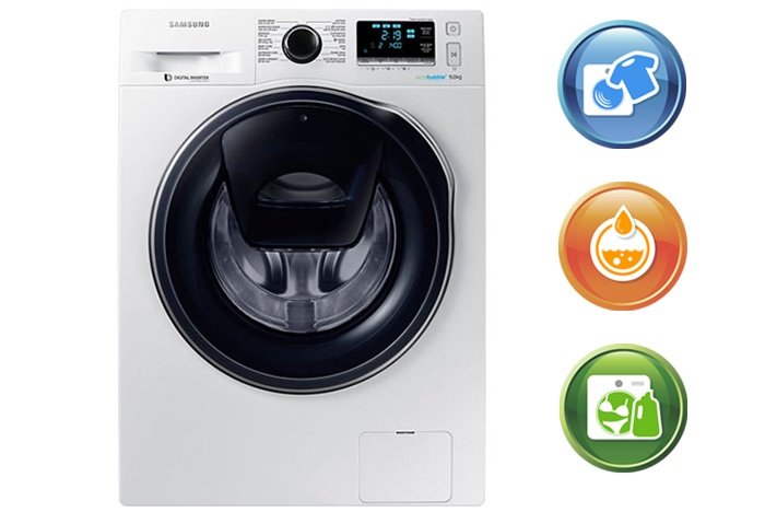 Máy giặt 9 Kg Samsung Addwash WW90K6410QW lồng ngang