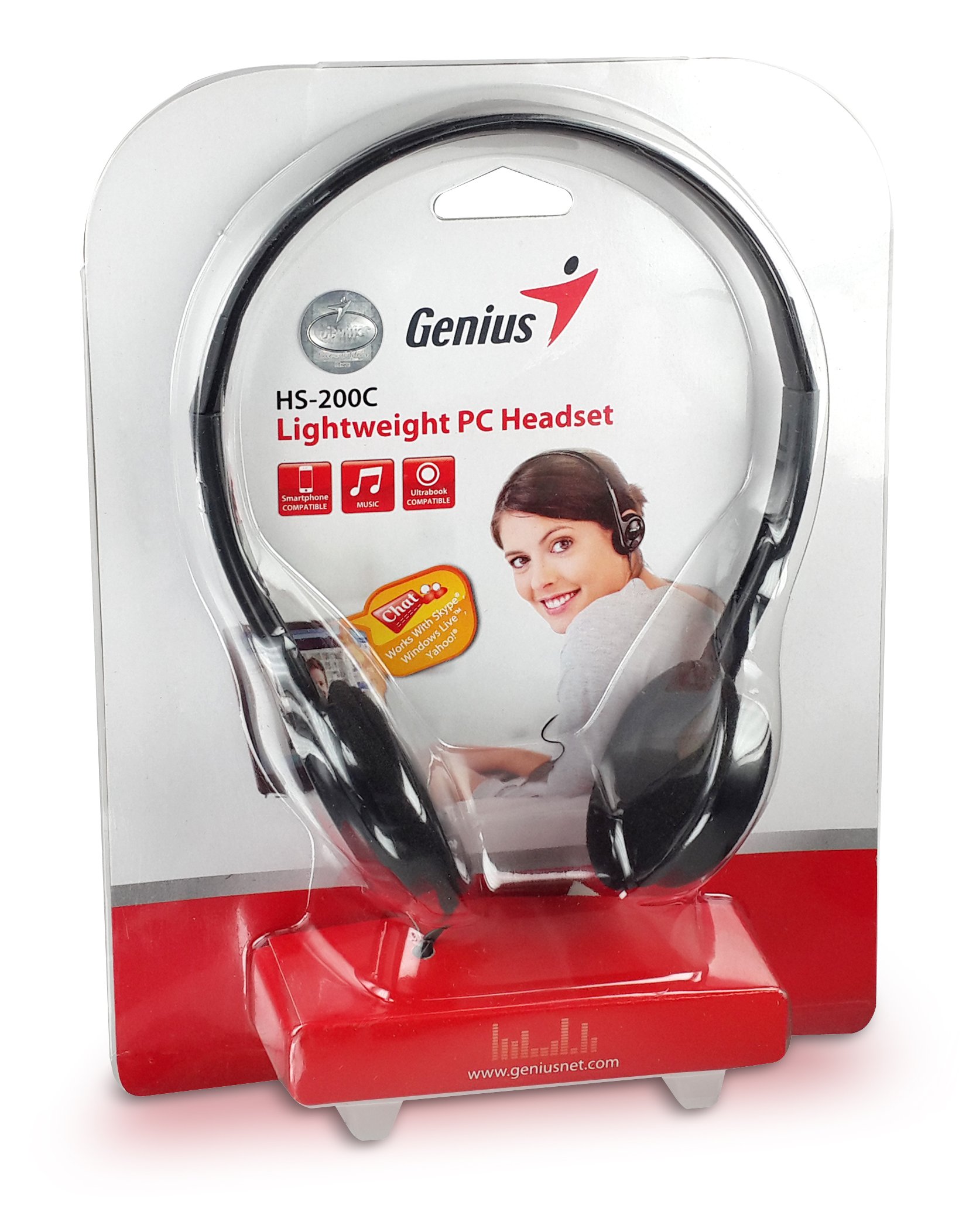 Tai nghe chụp đầu 2 jack HS-200C Genius (Có Micro)