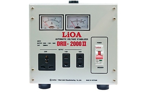 Ổn áp 1 Pha Lioa DRII - 2kVA-II