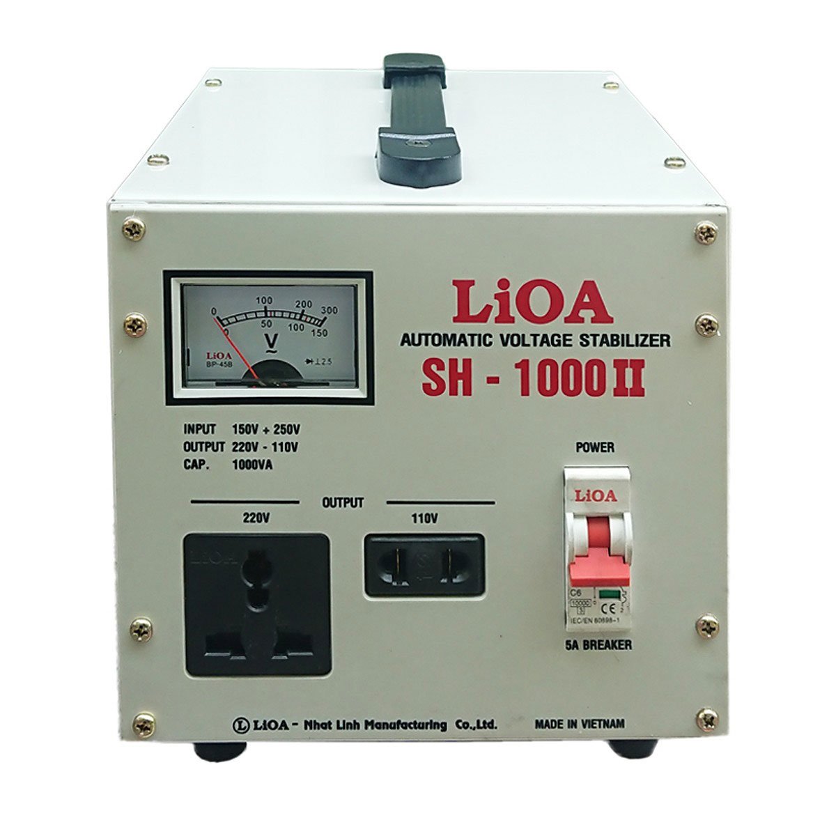 Ổn áp 1 Pha Lioa SH - 1kVA-II
