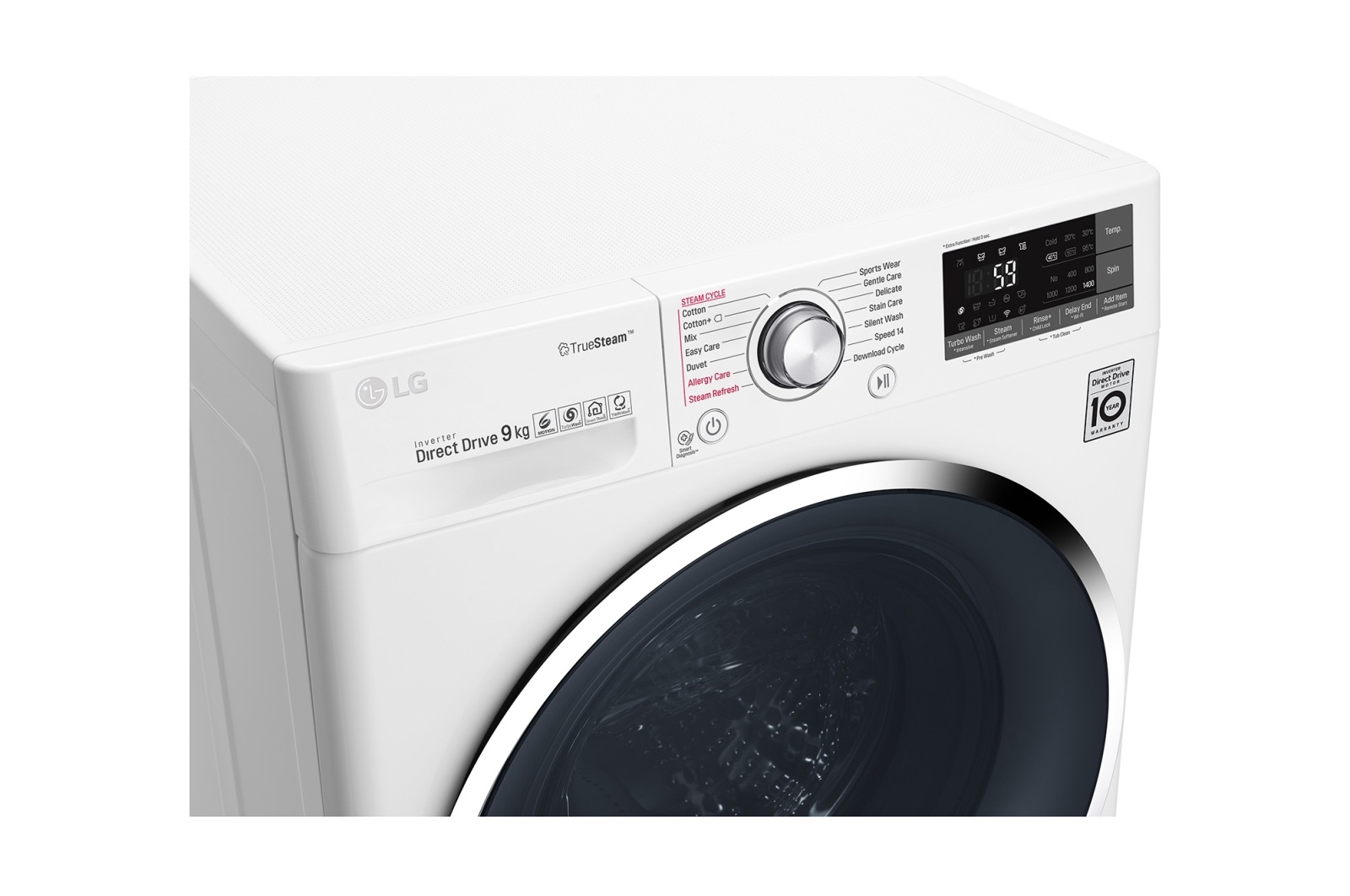 Máy giặt LG lồng ngang 9kg FC1409S4W Inverter Direct Drive