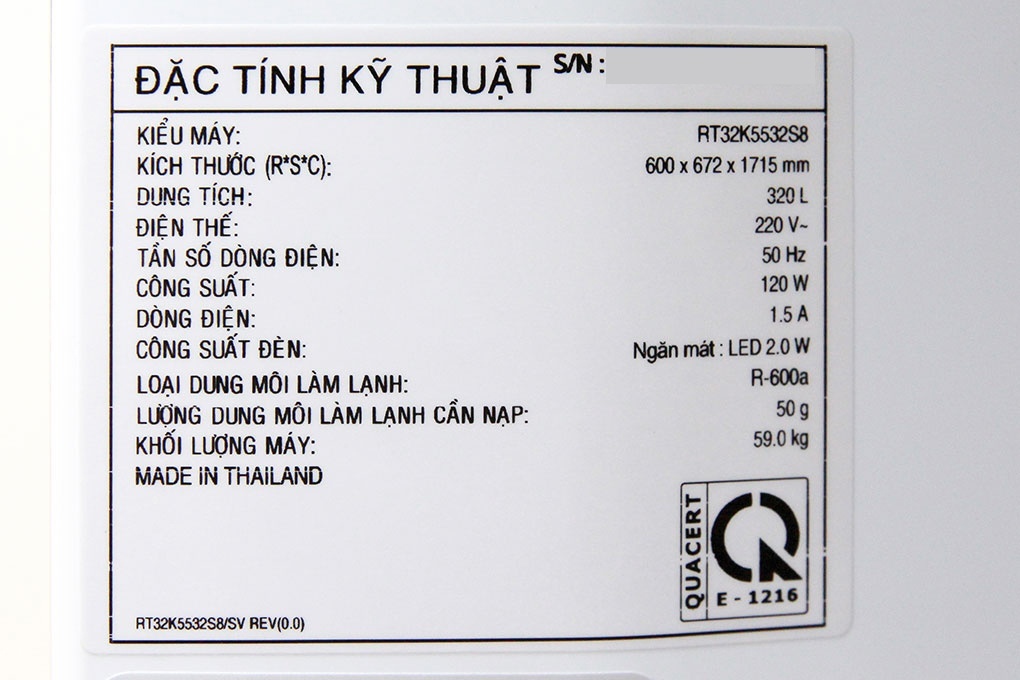 Tủ lạnh Samsung RT32K5532S8/SV - 320Lít, Inverter ,2 dàn lạnh độc lập