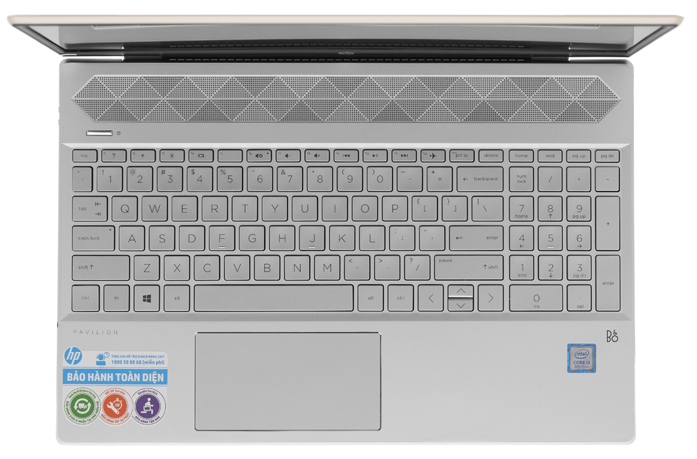 Laptop HP Pavilion 15-cs2035TU 6YZ08PA Vang W10