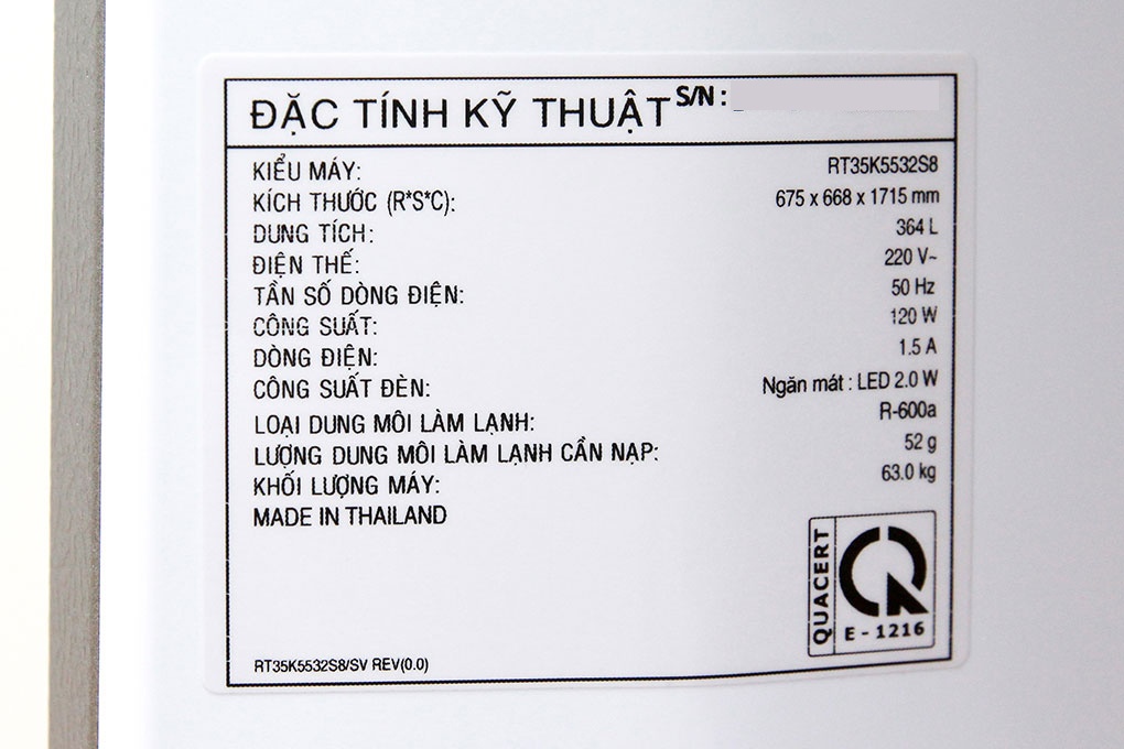 Tủ lạnh Samsung RT35K5532S8/SV - 364 Lít, Inverter, 2 dàn lạnh độc lập