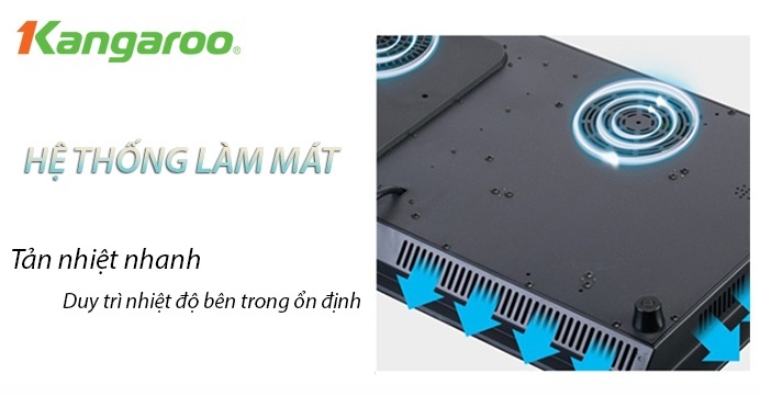 Bếp 2 từ 1 hồng ngoại Kangaroo KG446I