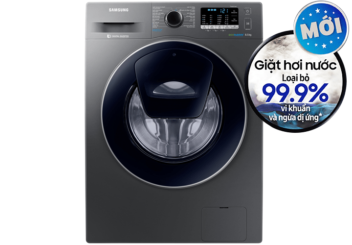 Máy giặt 8.5 Kg Samsung Addwash WW85K54E0UX/SV hơi nước