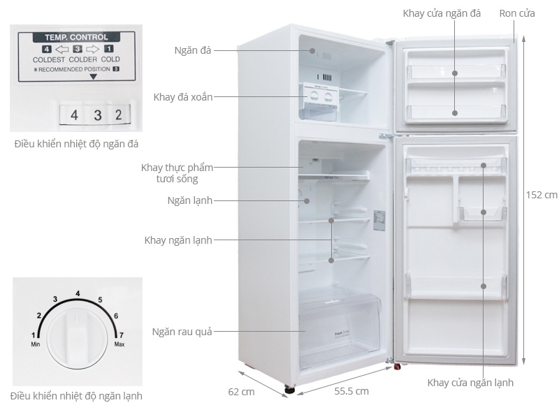Tủ lạnh LG GN-L225BF - 225 Lít Inverter