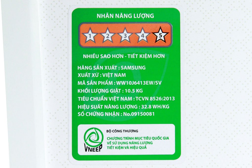 Máy giặt 10.5 Kg Samsung WW10J6413EW/SV lồng ngang